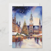 Kerst in het Waterverf Briefkaart van München (Voorkant)