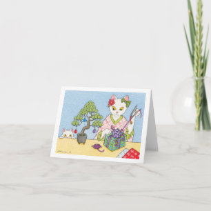 Kerst in Japan Notecard Feestdagen Kaart