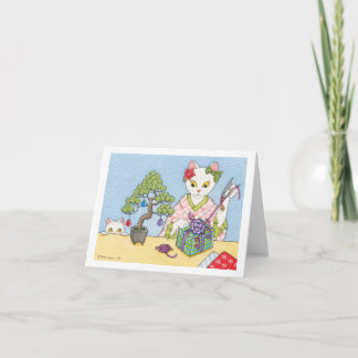 Kerst in Japan Notecard Feestdagen Kaart