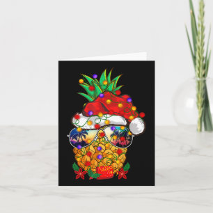 Kerst in juli Ananas Grappig Vrolijk Kerstfeest Kaart