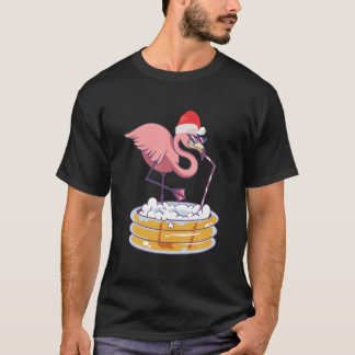 Kerst in juli Flamingo Bird Summer Vacat T-shirt