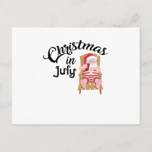 Kerst in juli Grappig cadeau Feestdagenkaart