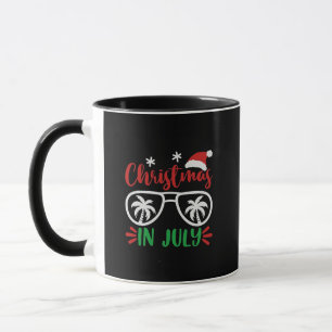 Kerst in juli Grappige Kerstvakantie Zomer Mok