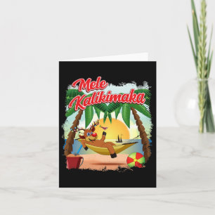 Kerst in juli Hawaiiaanse Kinder Mele Kalikimaka R Kaart