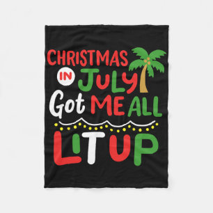 Kerst in juli heeft me allemaal opgelicht Mannen v Fleece Deken