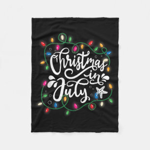 Kerst in juli Lights Grappige Zomer Xmas Mannen Wo Fleece Deken
