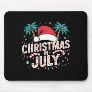 Kerst in juli Santa Hat Funny Xmas Mannen Vrouwen Muismat