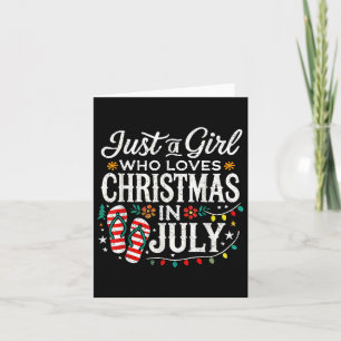 Kerst in juli Shirt Meisjes Funny Summer Beach V Kaart