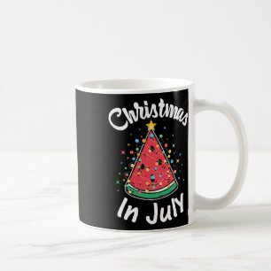 Kerst in juli shirt watermeloen kerstboom koffiemok
