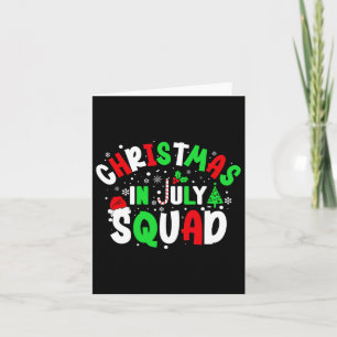 Kerst in juli Squad Funny Christmas Summer Mannen Kaart