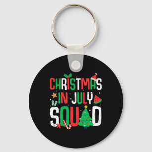 Kerst in juli Squad Grappige zomer strand vakantie Sleutelhanger