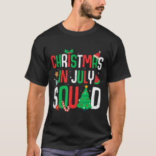 Kerst in juli Squad Grappige zomer strand vakantie T-shirt