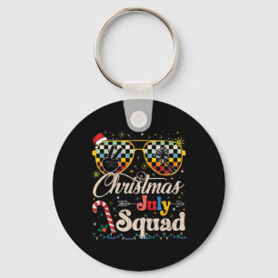 Kerst in juli Squad Zonnebrillen Zomer Strand Grap Sleutelhanger