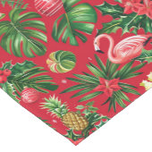 Kerst in juli Tropisch patroon Korte Tafelloper (Hoek)