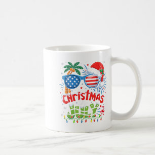 Kerst in juli Vlag Amerikaanse Zomerstrand Hawaii  Koffiemok