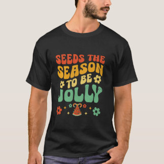 Kerst in juli Watermeloen Kerstboom Licht T-shirt