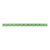 Kerst in juli Watermeloen Tree Stripe Ribbon Lint (Voorkant)