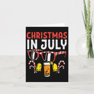 Kerst in juli Zonnebril Drink Zomer Xmas Mannen Wo Kaart