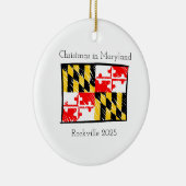 Kerst in Maryland Gepersonaliseerd Ornament (Rechts)