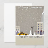 Kerst in New York City | Iconisch standbeeld Big A Kaart (Voorkant / Achterkant)