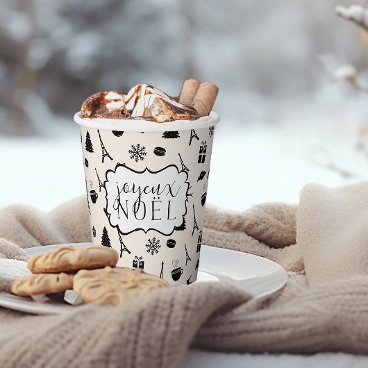 Kerst in Parijs | Joyeux Noel Papieren Bekers