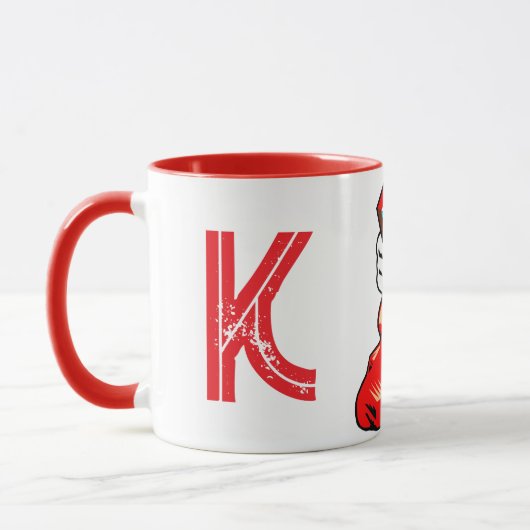 Kerst Initiaal Mok (Links)