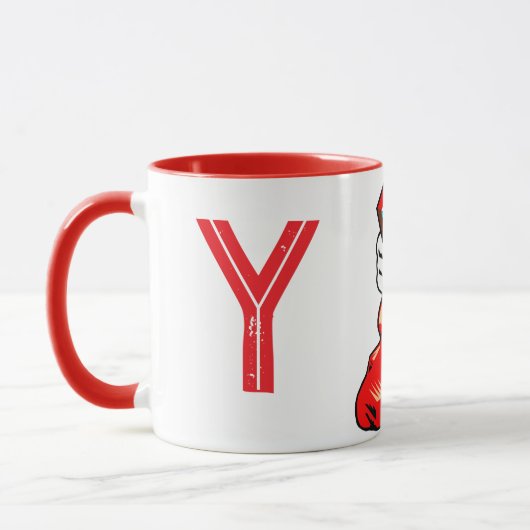 Kerst Initiaal Mok (Links)