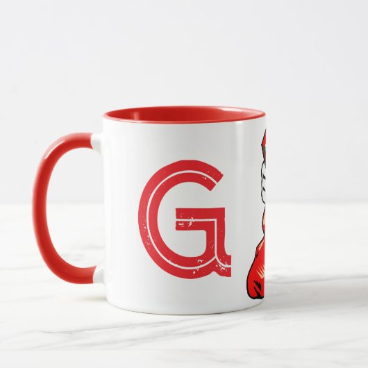 Kerst Initiaal Mok (Links)