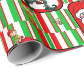 Kerst Inpakpapier Kabouter Sinterklaas (Rol Hoek)