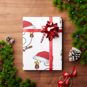 Kerst Inpakpapier Kuikens
