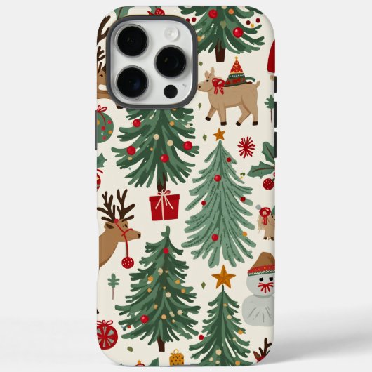 Kerst iPhone 16 Pro Max hoesje (Achterkant)