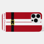 Kerst iPhone Case met Grappig Santa Design Hoesje (Achterkant horizontaal)