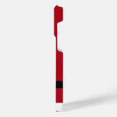 Kerst iPhone Case met Grappig Santa Design Hoesje (Linkerkant)