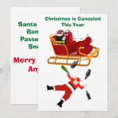 Kerst is afgelast Kaart (Voorkant / Achterkant)