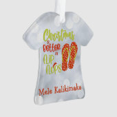 Kerst is beter in Teenslipper Ornament (voorkant)