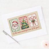 Kerst is de mooiste tijd van het jaar rechthoekige sticker (Envelop)