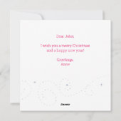 Kerst is geboren als vakantie Kaart (Achterkant)