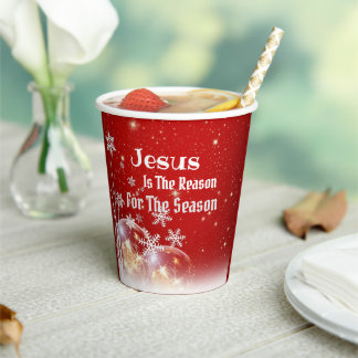 Kerst Jezus is de Reason Paper Party Cup Papieren Bekers