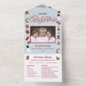 Kerst Kaart Collage Recept Foto Kerstmis (Binnen)