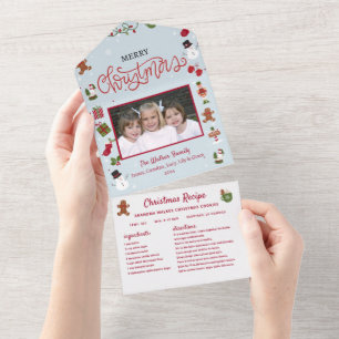 Kerst Kaart Collage Recept Foto Kerstmis