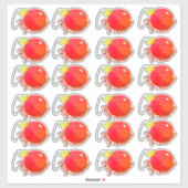 Kerst Kaart Envelop Stickers 24 Stuk (Vel)