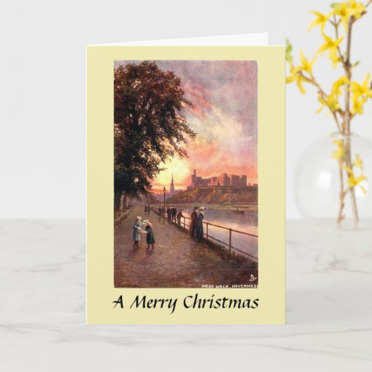 Kerst Kaart - Inverness (Gele Bloem)