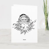 Kerst Kaart Kat en Kaars (Achterkant)