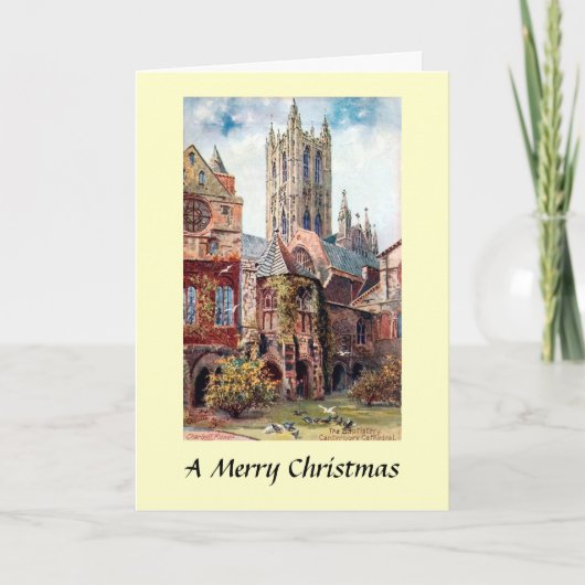 Kerst Kaart - Kathedraal van Canterbury (Voorkant)