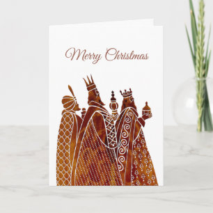 Kerst Kaart met drie Wijzen