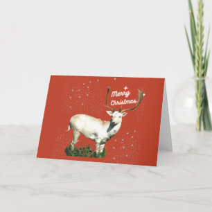 Kerst Kaart met een hert