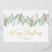 Kerst Kaart met Foto Stationery (Voorkant)