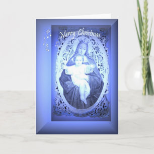 Kerst Kaart met muzieknoten