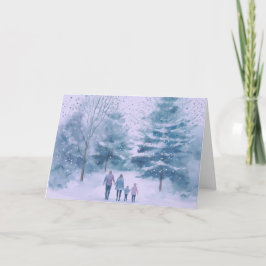 Kerst Kaart - Op weg naar huis