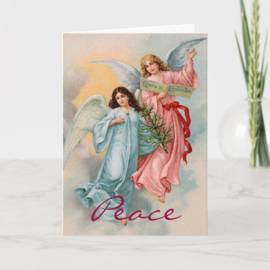 Kerst Kaart Peace Angels (Voorkant)